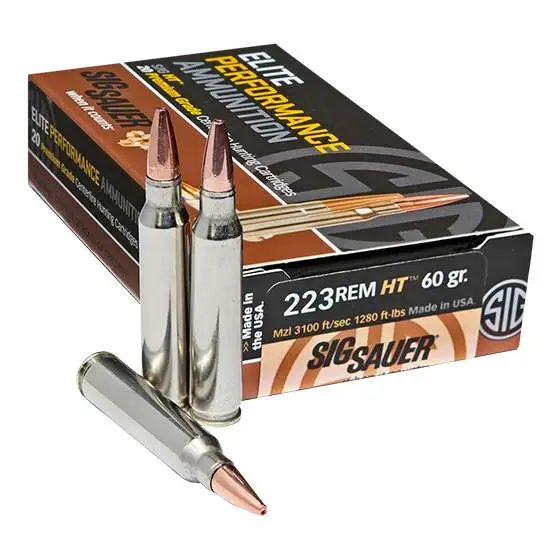 Sig Sauer E223H120 Elite Copper Hunting  223 Rem 60 gr Jacketed Hollow Point (JH