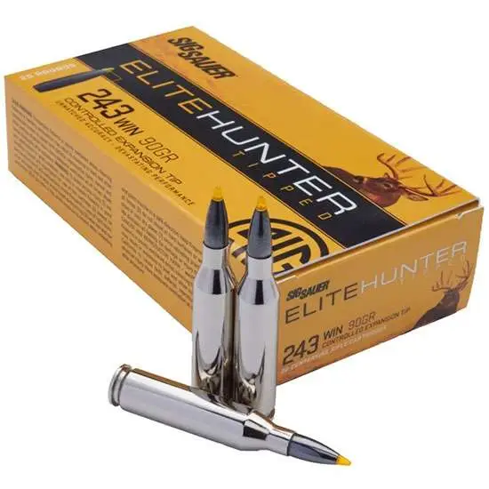 Sig Sauer E243TH220 Elite Hunter Tipped  243 Win 90 gr Controlled Expansion Tip