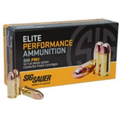 Sig Sauer E38SB150 Elite Ball  38 Special 125 gr Full Metal Jacket (FMJ) 50 Bx/