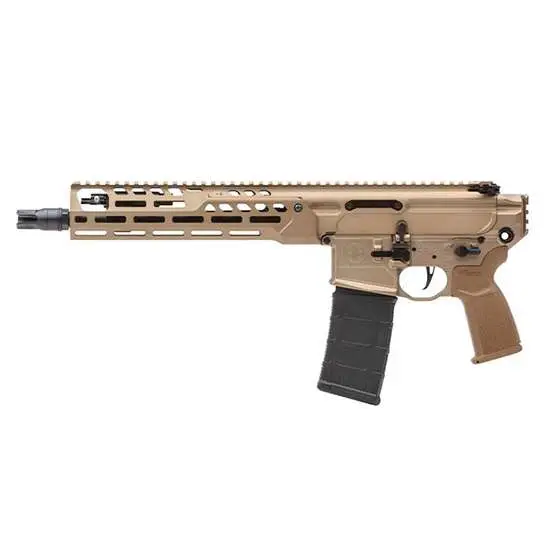 Sig Sauer PMCX556N11BLT MCX Spear LT 5.56x45mm NATO 11.50″ 30+1, Coyote, OEM Grip, Rocksett Sig QD Suppressor Ready Flash Hider, Adj. Gas Block