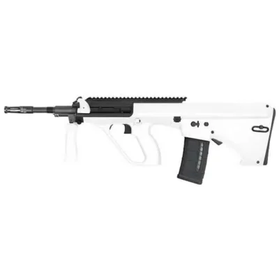 Steyr AUG A3 M1 NATO 223 Rem,5.56 NATO 16″ 30+1 Black White Fixed Bullpup Stock