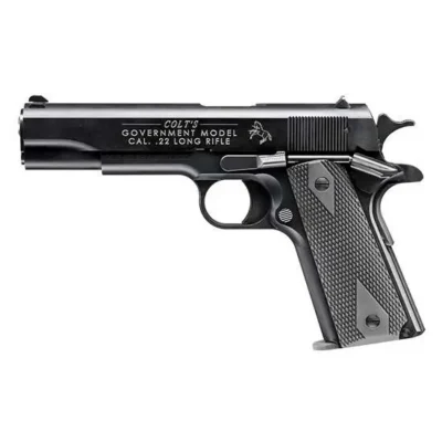 Walther Arms 517030410 1911 Colt Government A1 22 LR 5″ 10+1 Black Black Polymer