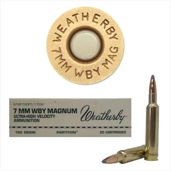 Weatherby N7MM160PT Select Plus 7mm Wthby Mag 160 gr Nosler Partition (NP) 20 B Weatherby N7MM160PT Select Plus 7mm Wthby Mag 160 gr Nosler Partition (NP) 20 B