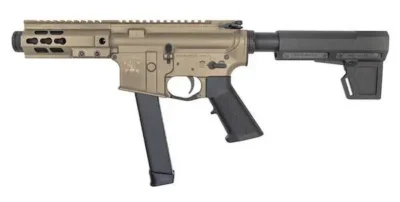 10 RING MKTG / WRJ LLC A0915521 BM-9 9mm Luger 5.50″ 33+1 Flat Dark Earth Cerako