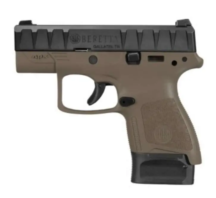 Beretta USA JAXN92005 APX Carry 9mm Luger 3.07″ 6+1 8+1 Flat Dark Earth Black Sl Beretta USA JAXN92005 APX Carry 9mm Luger 3.07″ 6+1 8+1 Flat Dark Earth Black Sl