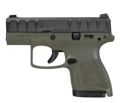 Beretta USA JAXN92007 APX Carry 9mm Luger 3.07″ 6+1 8+1 OD Green Black Slide OD