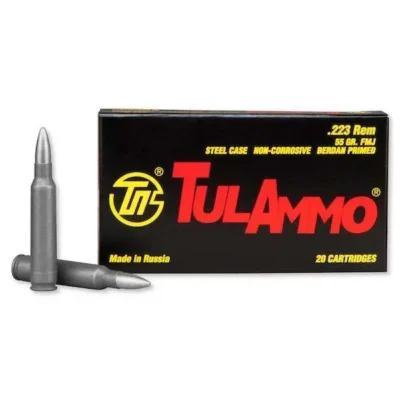 Tulammo TA223550 Rifle  223 Rem 55 gr Full Metal Jacket (FMJ) 20 Bx