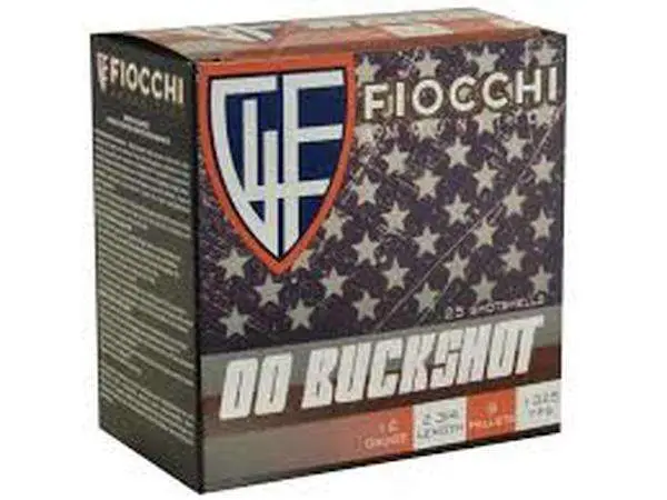 Fiocchi 12MW00BK Buckshot 12 Gauge 2.75″ 9 Pellets 00 Buck Shot 25 Bx/ 10 Cs Fiocchi 12MW00BK Buckshot 12 Gauge 2.75″ 9 Pellets 00 Buck Shot 25 Bx/ 10 Cs