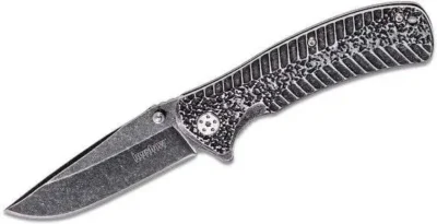 Kershaw Starter Assisted Opening Flipper Knife (3.4″ BlackWash)