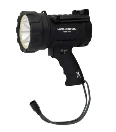 Browning 3717774 High Noon Pro 1000 USB 87-1800 Lumens Black CR123A Lithium