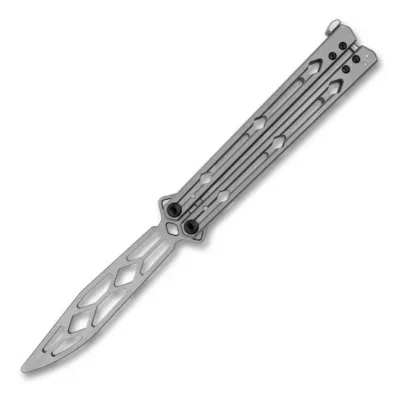 Luncha Drop Point 4.6″ Silver ButterflyKnife