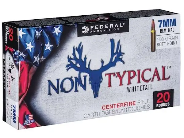 Federal 7RDT150 Non-Typical 7mm Rem Mag 150 gr Non-Typical Soft Point (SP) 20 B Federal 7RDT150 Non-Typical 7mm Rem Mag 150 gr Non-Typical Soft Point (SP) 20 B