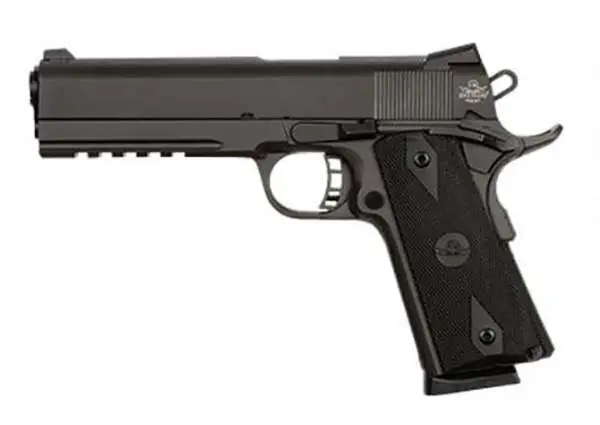 Rock Island 51484 Tac Standard FS 45 ACP 5″ 8+1 Black Parkerized Black Rubber Gr Rock Island 51484 Tac Standard FS 45 ACP 5″ 8+1 Black Parkerized Black Rubber Gr