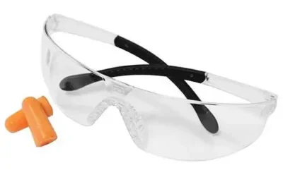 Birchwood Casey 43401 Lycus Glasses with Ear Plugs  Ear Plugs/Shooting Glasses C