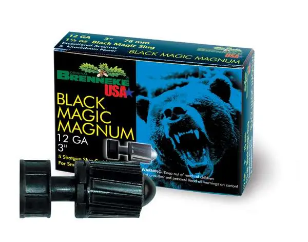 Brenneke SL123BMM Black Magic Magnum  12 Gauge 3″ 1 3/8 oz Slug Shot 5 Bx/ 50 Cs