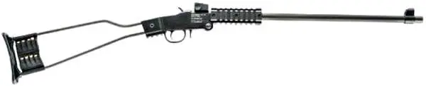 Chiappa Firearms 500110 Little Badger Full Size 22 WMR 1 Shot, 16.50″ Black Cerakote Steel Threaded Barrel, Black Cerakote Quad Picatinny Receiver, Black Cerakote Underfolding Wire Frame Stock, Right Hand Chiappa Firearms 500110 Little Badger Full Size 22 WMR 1 Shot, 16.50″ Black Cerakote Steel Threaded Barrel, Black Cerakote Quad Picatinny Receiver, Black Cerakote Underfolding Wire Frame Stock, Right Hand