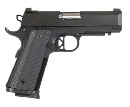 Dan Wesson 01845 TCP  9mm Luger 4″ Bull Barrel 8+1 Black Aluminum Black G10 Grip