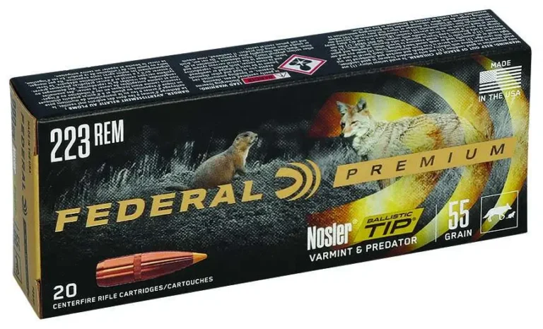 Federal P223F Premium V- Shok 223 Rem 55 gr Nosler Ballistic Tip (NBT) 20 Bx/ 10 Federal P223F Premium V- Shok 223 Rem 55 gr Nosler Ballistic Tip (NBT) 20 Bx/ 10