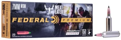 Federal P7WSMTC3 Premium  7mm WSM 150 gr Trophy Copper (TC) 20 Bx/ 10 Cs