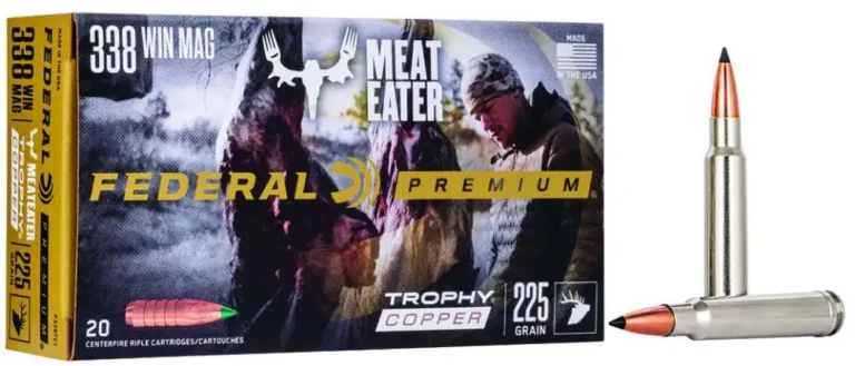 Federal P338TC1 Premium  338 Win Mag 225 gr Trophy Copper (TC) 20 Bx/ 10 Cs