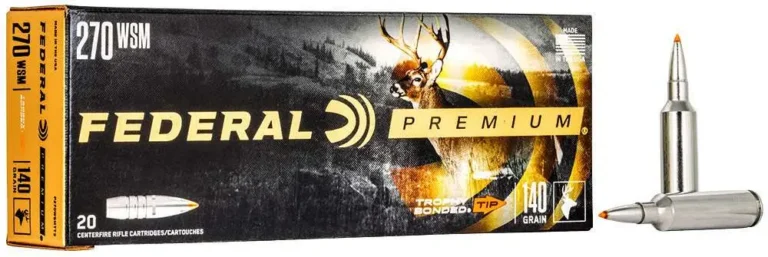Federal P270WSMTT3 Premium  270 WSM 140 gr Trophy Bonded Tip 20 Bx/ 10 Cs