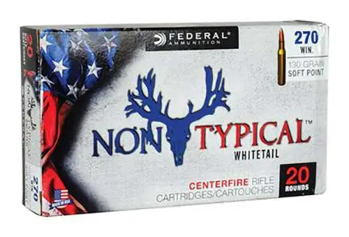 Federal 270DT130 Non-Typical 270 Win 130 gr Non-Typical Soft Point (SP) 20 Bx/ Federal 270DT130 Non-Typical 270 Win 130 gr Non-Typical Soft Point (SP) 20 Bx/