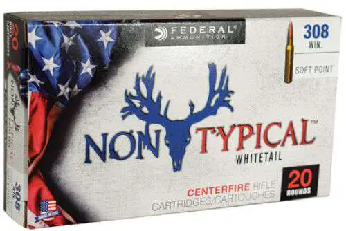 Federal 308DT180 Non-Typical  308 Win 180 gr Non-Typical Soft Point (SP) 20 Bx/