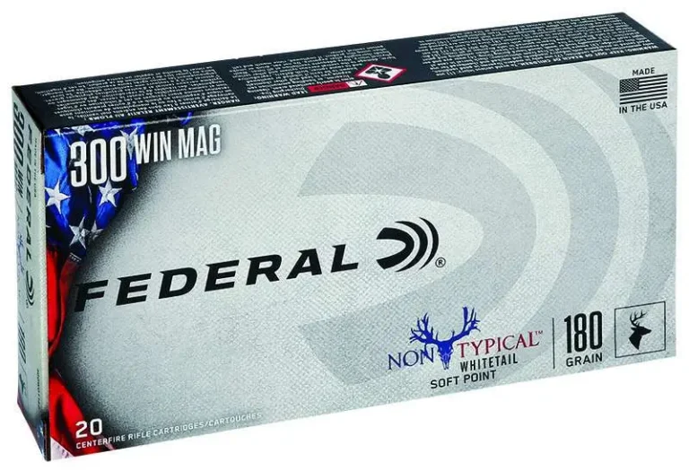 Federal 300WDT180 Non-Typical  300 Win Mag 180 gr Non-Typical Soft Point (SP) 20