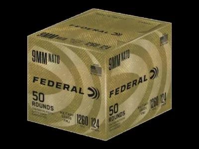 FED MIL-GRADE 9MM 124GR FMJ 50/500