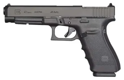 Glock UG4130103MOS G41 Gen 4 Competition 45 ACP 5.31″ 13+1 Black Black Interchan