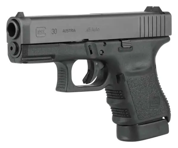 Glock PG3050201 G30 Gen 4 45 ACP 3.77″ 10+1 Black Black Interchangeable Backstra Glock PG3050201 G30 Gen 4 45 ACP 3.77″ 10+1 Black Black Interchangeable Backstra