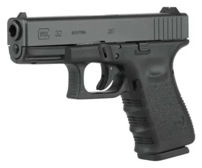 Glock PG3250203 G32 Gen 4 357 Sig 4.01″ 13+1 Black Black Interchangeable Backstr