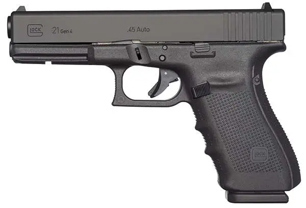 Glock UG2150201 G21 Gen 4 45 ACP 4.60″ 10+1 Black Black Interchangeable Backstra Glock UG2150201 G21 Gen 4 45 ACP 4.60″ 10+1 Black Black Interchangeable Backstra