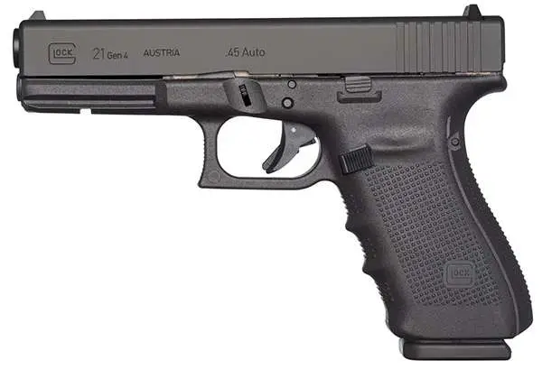 Glock UG2150203 G21 Gen 4 45 ACP 4.60″ 13+1 Black Black Interchangeable Backstra Glock UG2150203 G21 Gen 4 45 ACP 4.60″ 13+1 Black Black Interchangeable Backstra