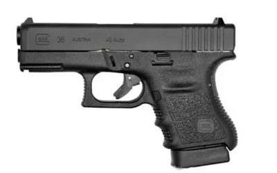 Glock PI3650201FGR G36 Subcompact 45 ACP 3.77″ 6+1 Black Black Polymer Grip