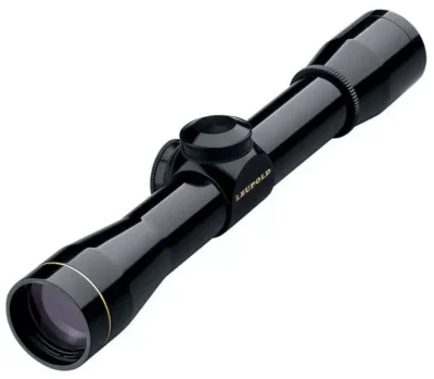 Leupold 58680 FX-I Rimfire 4x 28mm Obj 25.5 ft @ 100 yds FOV 1″ Tube Black Matte