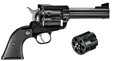 Ruger 0308 Blackhawk Convertible 357 Mag 4.63″ 6 Round Black Rubber Grip Blued
