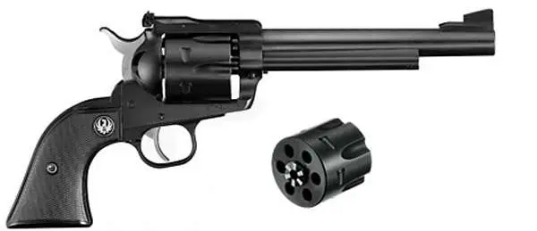 Ruger 0318 Blackhawk Convertible 357 Mag 6.50" 6 Round Black Rubber Grip Blued