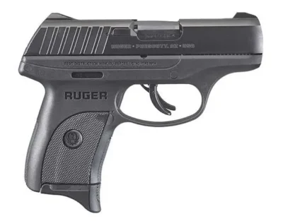 Ruger 3283 EC9s 9mm Luger DAO 3.12″ 7+1 Black Grip Black Oxide Steel Slide