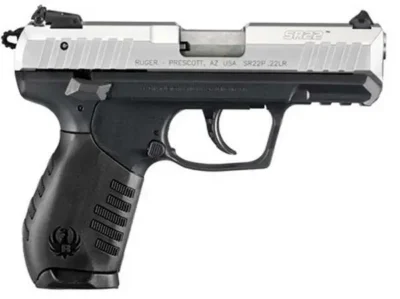 Ruger 3607 SR22 Standard 22 Long Rifle (LR) SA/DA 3.50″ 10+1 Black Polymer Grip
