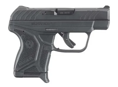 Ruger 3750 LCP II  SAO 380 ACP  2.75″ 6+1 Black Polymer Grip Blued Slide