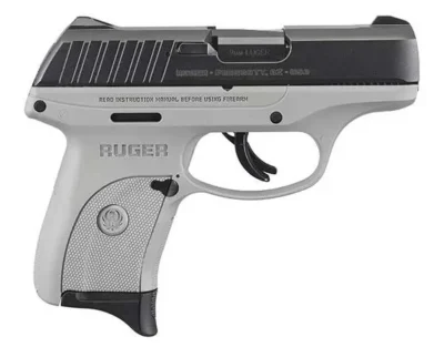 Ruger 13201 EC9s  9mm Luger 3.12″ 7+1 Gray Frame Black Oxide Steel Slide Gray Po