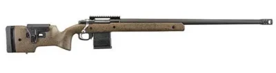 Ruger Hawkeye Long Range Target 6.5 PRC 3+1 26″ Speckled Black/Brown Fixed w/Adj