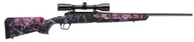 Savage 57273 Axis XP Compact 7mm-08 Rem 4+1 20″ Muddy Girl Matte Black Right You