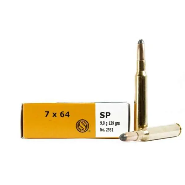 Sellier & Bellot SB764A Rifle 7x64mm Brenneke 139 gr Soft Point (SP) 20 Bx/ 20 Sellier & Bellot SB764A Rifle 7x64mm Brenneke 139 gr Soft Point (SP) 20 Bx/ 20