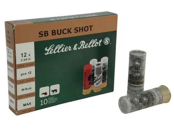 Sellier & Bellot SB12BSI Shotgun 12 Gauge 2.75″ 12 Pellets 1 Buck Shot 10 Bx/ 2 Sellier & Bellot SB12BSI Shotgun 12 Gauge 2.75″ 12 Pellets 1 Buck Shot 10 Bx/ 2