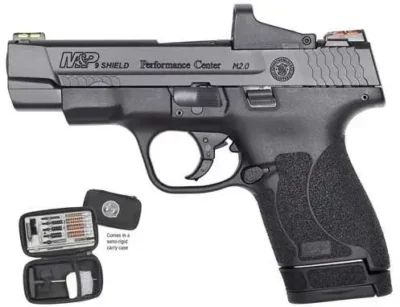 Smith & Wesson 11786 Performance Center Shield M2.0 9mm Luger 4″ 7+1 8+1 Black B