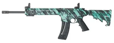 Smith & Wesson 12066 M&P15-22 Sport22 LR 16.50″ 25+1 Robin Egg Blue Platinum/Bla