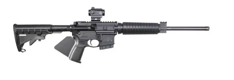 Smith & Wesson 12938 M&P15 Sport II OR *CA Compliant 5.56x45mm NATO 10+1 16″ Threaded Barrel, Fixed Stock, California Paddle Grip, Crimson Trace CTS-103 Red/Green Electronic Dot, Gas Block With Integral Rail, Manual Safety Smith & Wesson 12938 M&P15 Sport II OR *CA Compliant 5.56x45mm NATO 10+1 16″ Threaded Barrel, Fixed Stock, California Paddle Grip, Crimson Trace CTS-103 Red/Green Electronic Dot, Gas Block With Integral Rail, Manual Safety