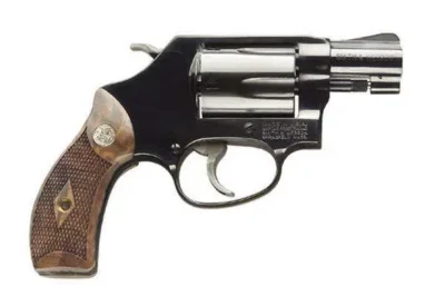 Smith & Wesson 150184 Model 36 Classic 38 S&W Spl +P 5 Shot 1.88″ Barrel, Overall Blued Carbon Steel Finish, Small J-Frame, Integral Front Sight, Wood Grip